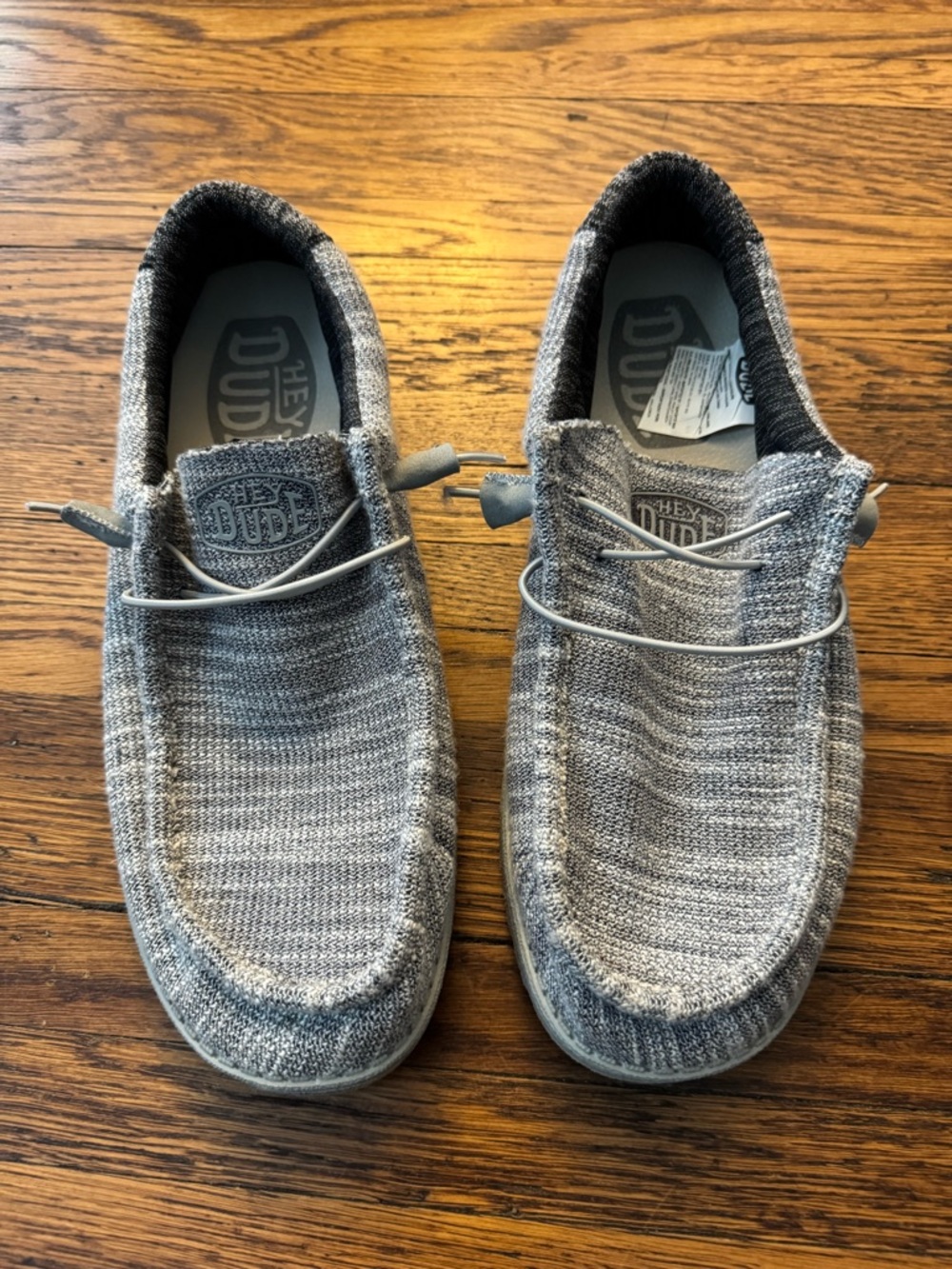 Hey Dude Knit Slip-On Loafers in Grey